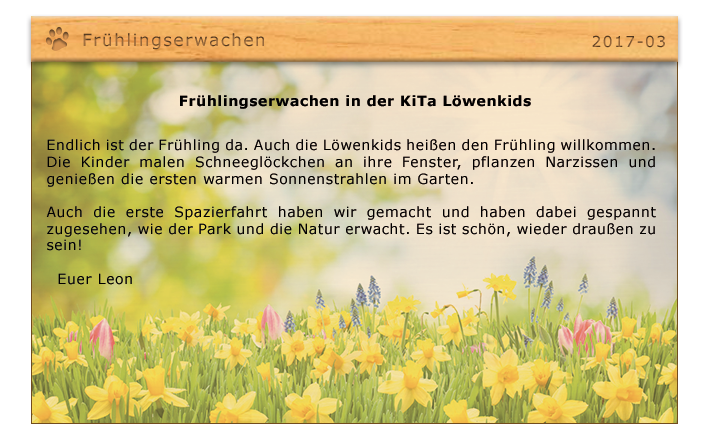 Frühlingserwachen