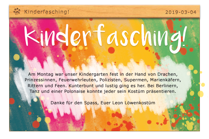 Kinderfasching!